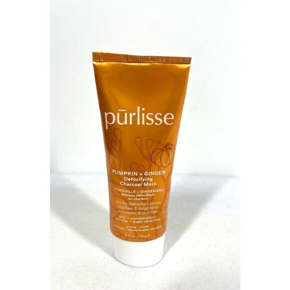 Purlisse Pumpkin + Ginger Detoxifying Charcoal Mask ~ Helps Sun Damage $48 New - Picture 1 of 3